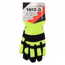 YATO Manusi protectie din piele sintetica, galben ..